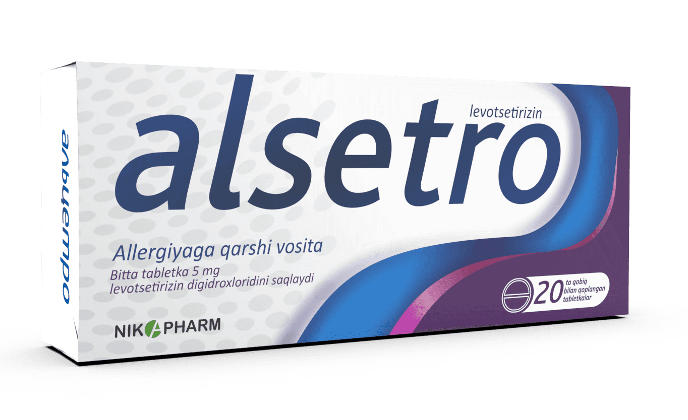 ALSETRO tabletkalari 5mg N20