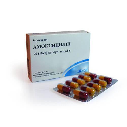 AMOKSISILLIN kapsulalar  500mg N100