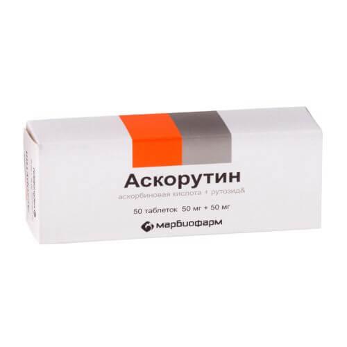 ASKORUTIN tabletkalari 50mg N50