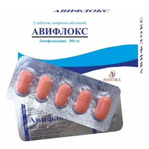 AVIFLOKS tabletkalari 500mg N5