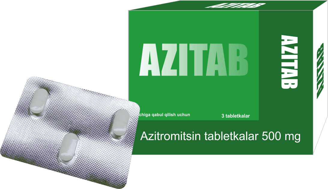 AZITAB tabletkalari 500mg N3