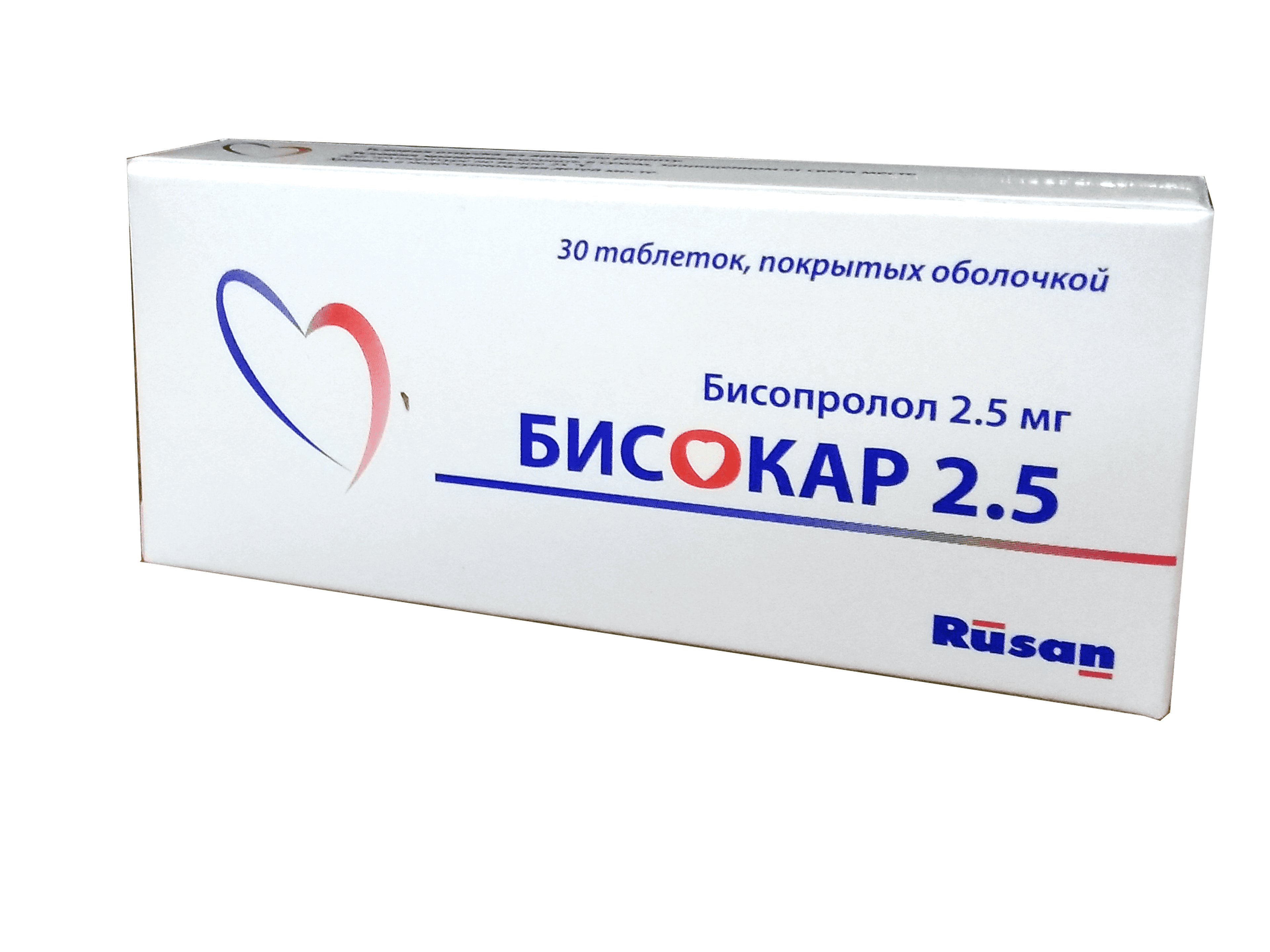 BISOKAR tabletkalari 2,5mg N10