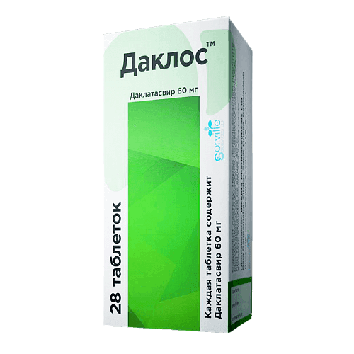 DAKLOS tabletkalari 60mg N6