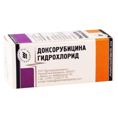 ДОКСОРУБИЦИНА ГИДРОХЛОРИД порошок 10мг N0