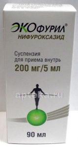 ЭКОФУРИЛ суспензия для приема внутрь 90 мл 0,2/5 мл