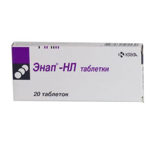 ENAP HL tabletkalari 10mg/12,5mg N20