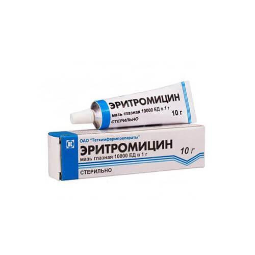 ЭРИТРОМИЦИН мазь 10г 10000ЕД от Torimed Pharm