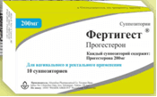 ФЕРТИГЕСТ суппозитории 200мг N9