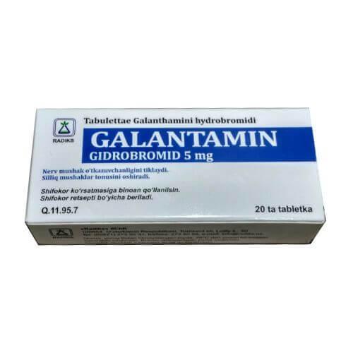 GALANTAMINA GIDROBROMID tabletkalari 5mg N20