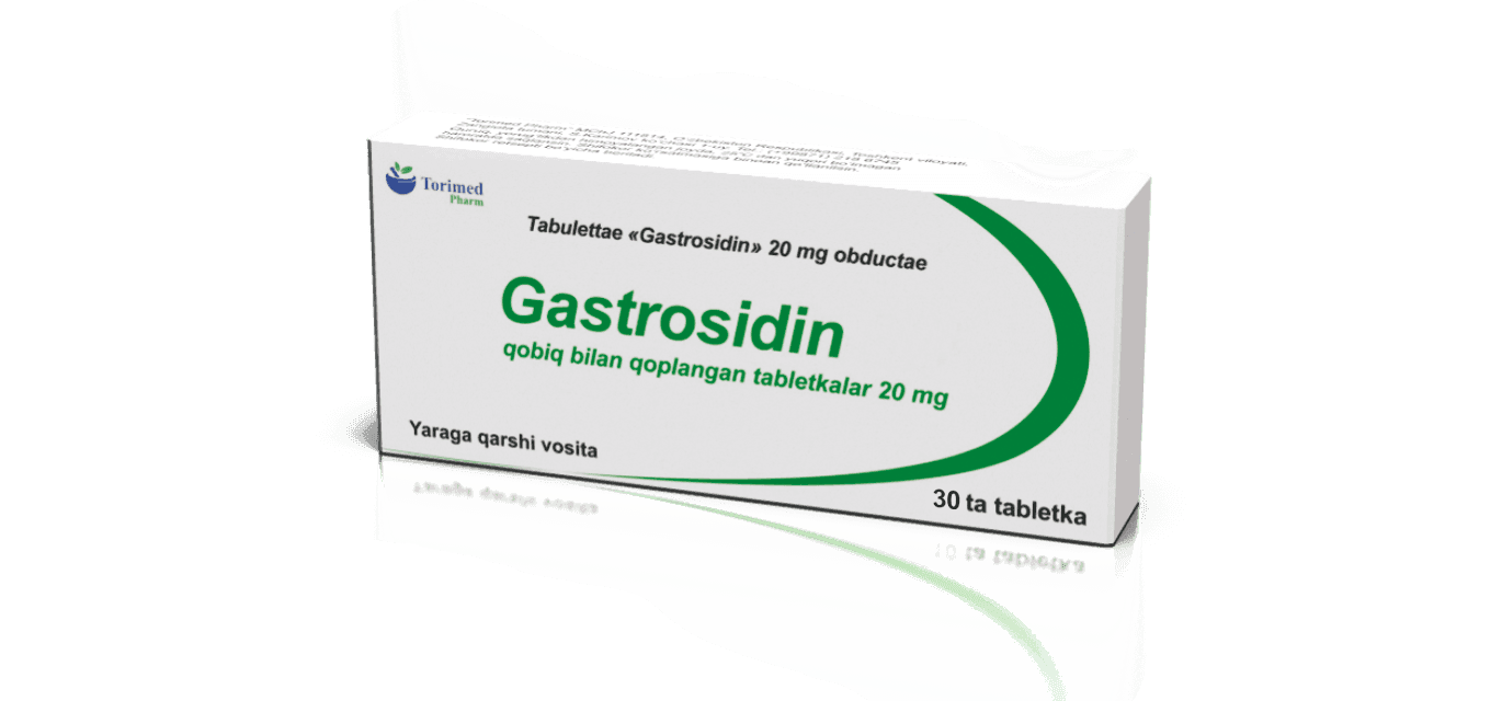 GASTROSIDIN DF tabletkalari 20mg N20