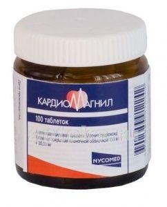 KARDIOMAGNIL tabletkalari 150mg+30,39mg N100