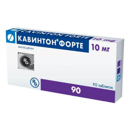 KAVINTON FORTE tabletkalari 10mg N30