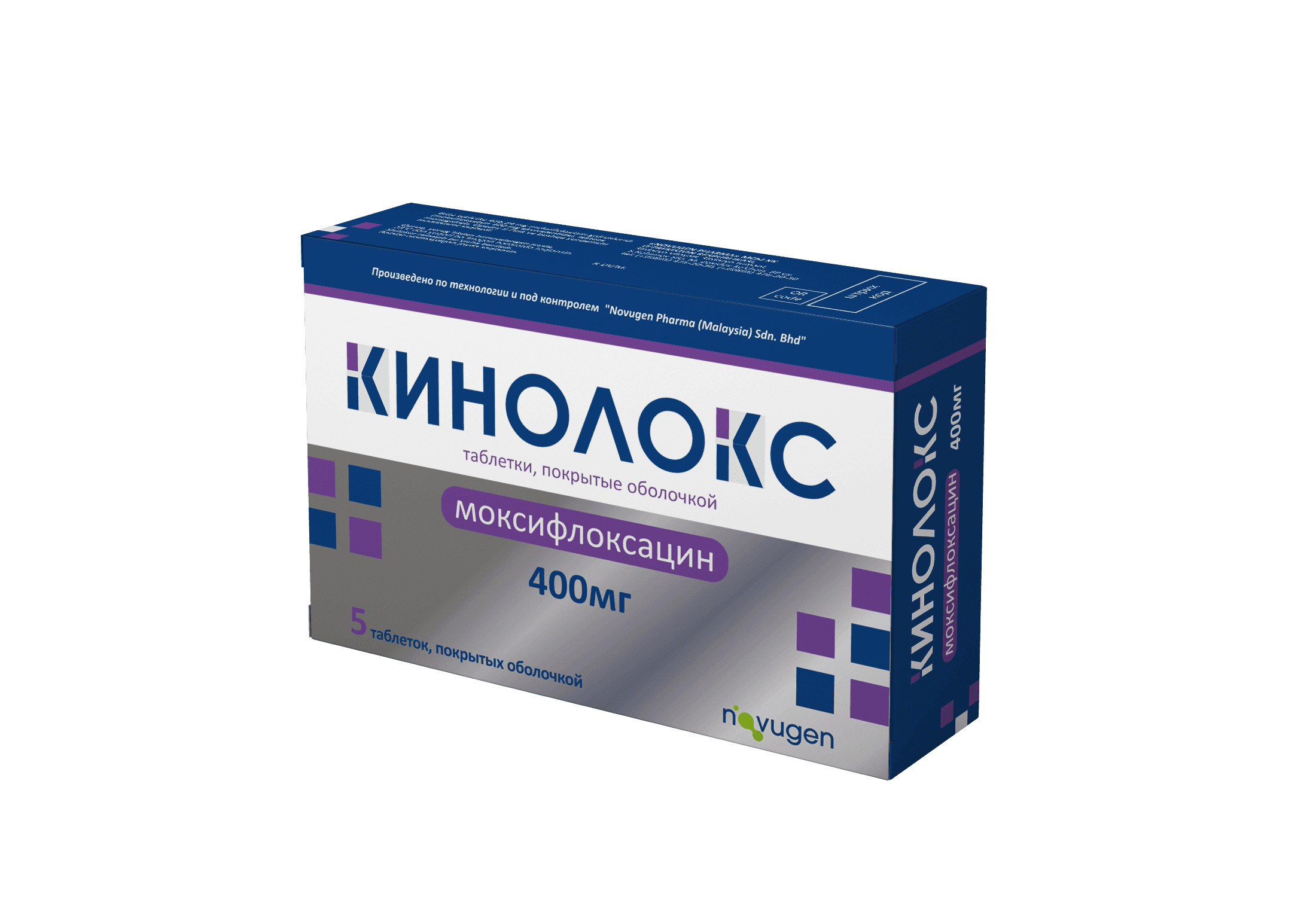 КИНОЛОКС таблетки 400мг N4
