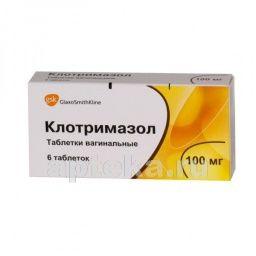 KLOTRIMAZOL 0,1 tabletkalari N6