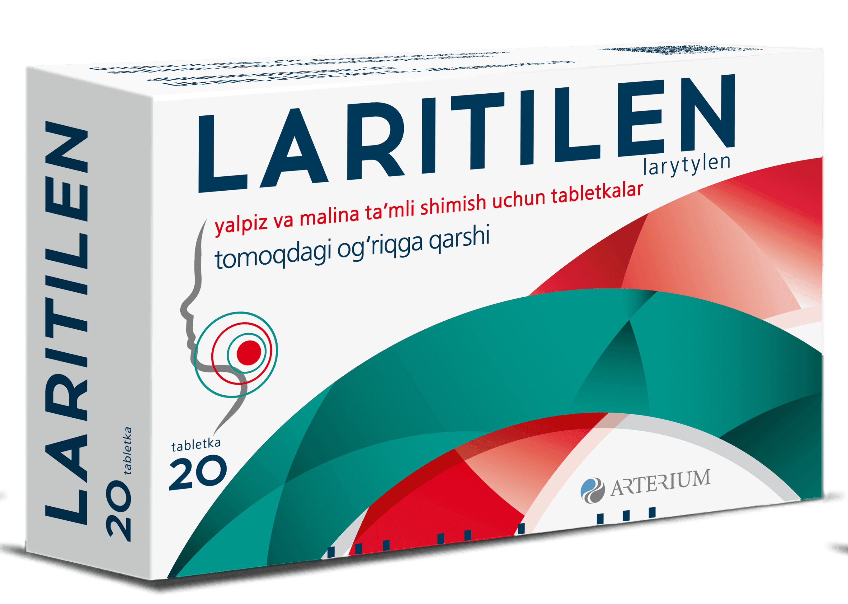 LARITILEN tabletkalari so vkusom myati i malini N20