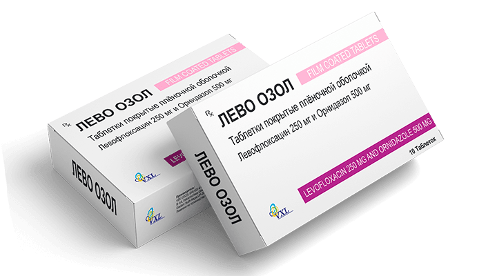 LEVO OZOL tabletkalari 250 mg+500 mg N10