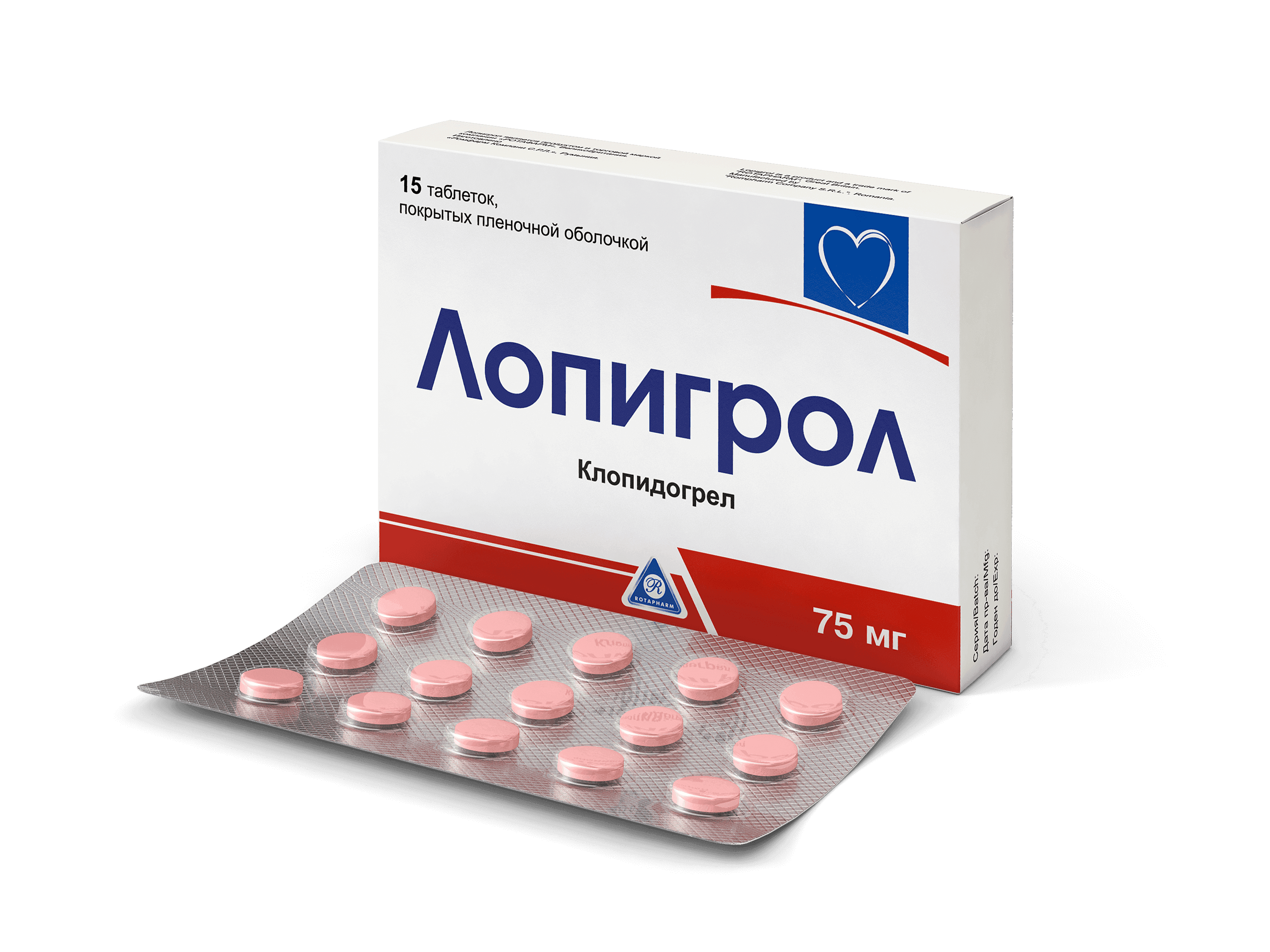 LOPIGROL tabletkalari 75mg N28