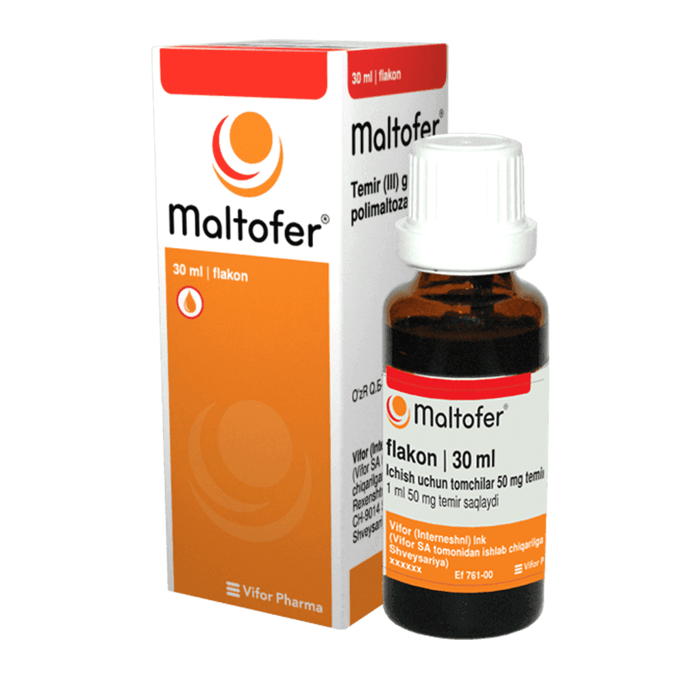 MALTOFER tomchilar dlya priema vnutr 30ml 50mg/ml