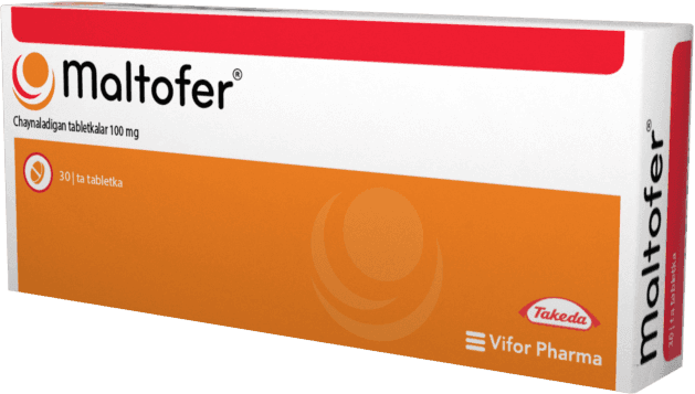 MALTOFER tabletkalari 100mg N30