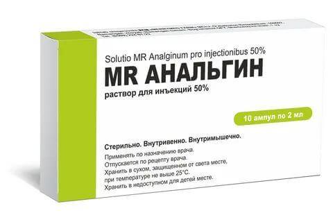 MR ANALGIN inyeksiya uchun eritma 2ml 50% N30