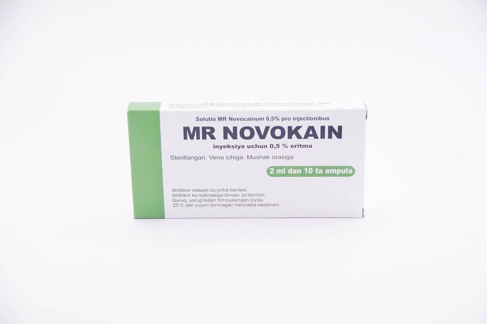 MR NOVOKAIN inyeksiya uchun eritma 2ml 0,5% N30