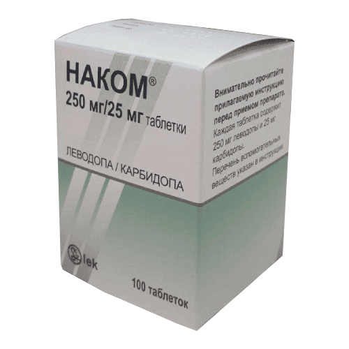 NAKOM tabletkalari 250mg/25mg N100