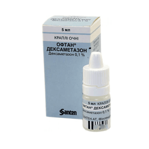 OFTAN DEKSAMETAZON ko'z tomchilari 5ml 1mg/ml