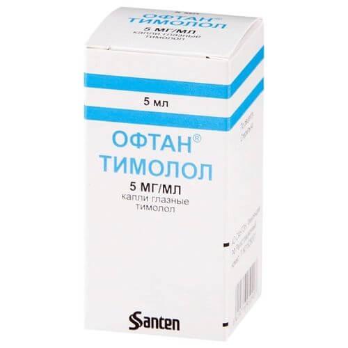 OFTAN TIMOLOL ko'z tomchilari 5ml 5,0mg/ml