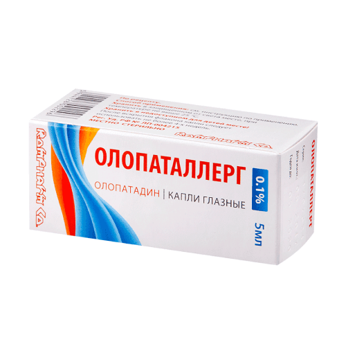 OLOPATALLERG ko'z tomchilari 5ml 1mg/ml