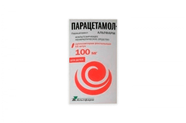 PARASETAMOL ALTFARM 0,1 rektal suppozitorialar N10