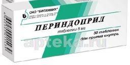 ПЕРИНДОПРИЛ 0,008 таблетки N29