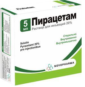 PIRASETAM inyeksiya uchun eritma 5ml 20% N10