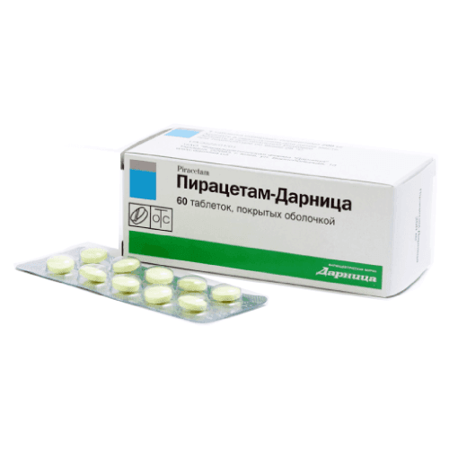 PIRASETAM tabletkalari 400mg N10