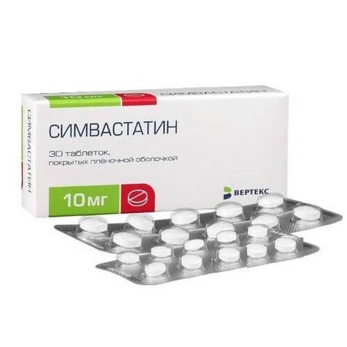 SIMVASTATIN tabletkalari 40mg N30