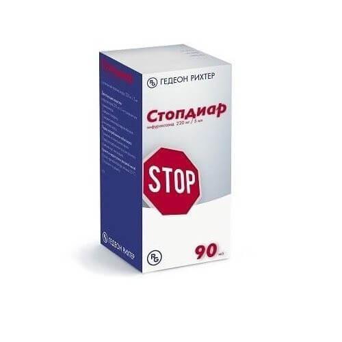 STOPDIAR suspenziya 90ml 220mg/5ml