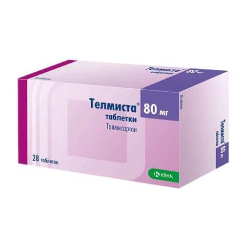 TELMISTA tabletkalari 80mg N28