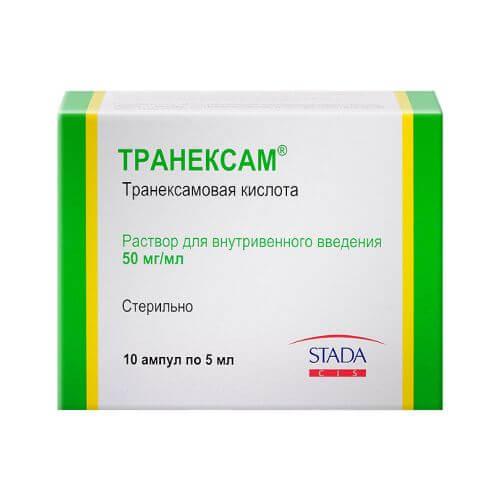 TRANEKSAM inyeksiya uchun eritma 5ml 50mg/ml N10