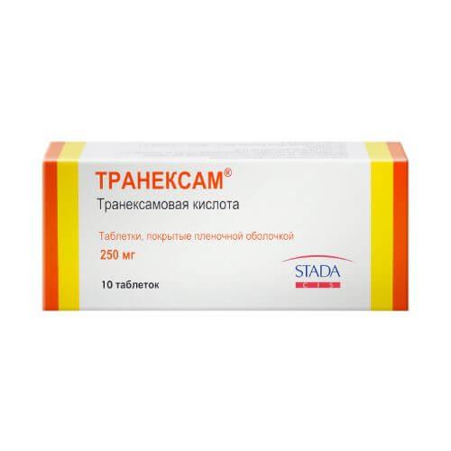 TRANEKSAM tabletkalari 250mg N10