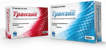 TRANZIK inyeksiya uchun eritma 5ml 250mg/5ml N10