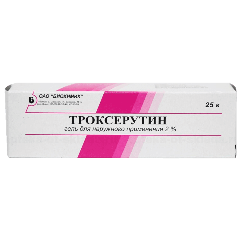 TROKSERUTIN gel 25g 2%