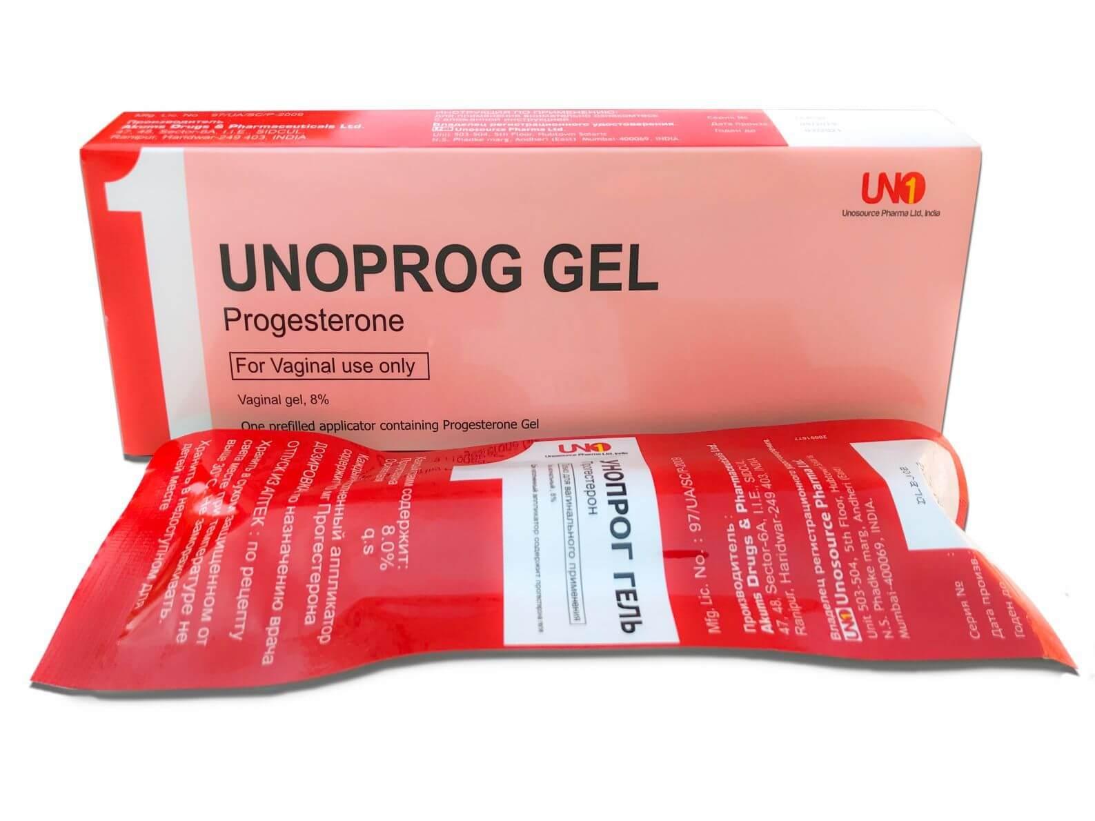 UNOPROG vaginal gel 8% N1