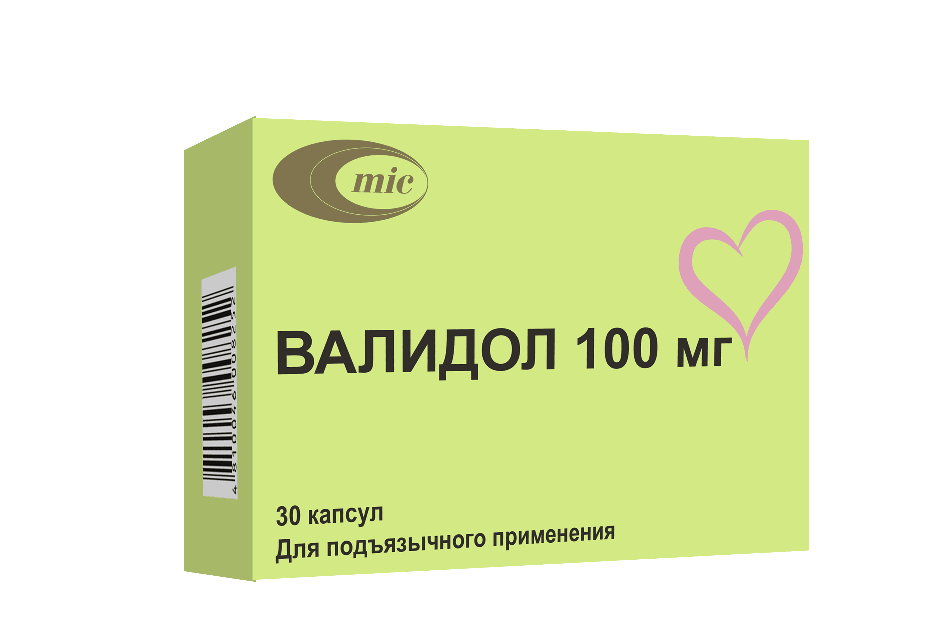 VALIDOL kapsulalar  100mg N30