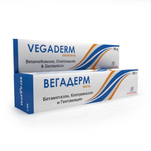 VEGADERM maz 15g 0,5mg/g+10mg/g+1 mg/g