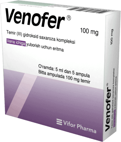 VENOFER inyeksiya uchun eritma 5ml 20mg/ml N5