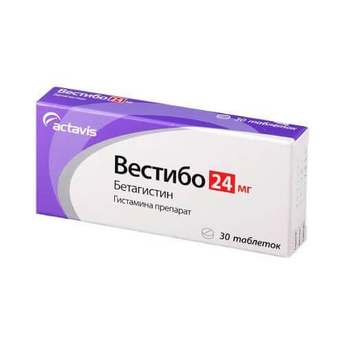 VESTIBO tabletkalari 24mg N20