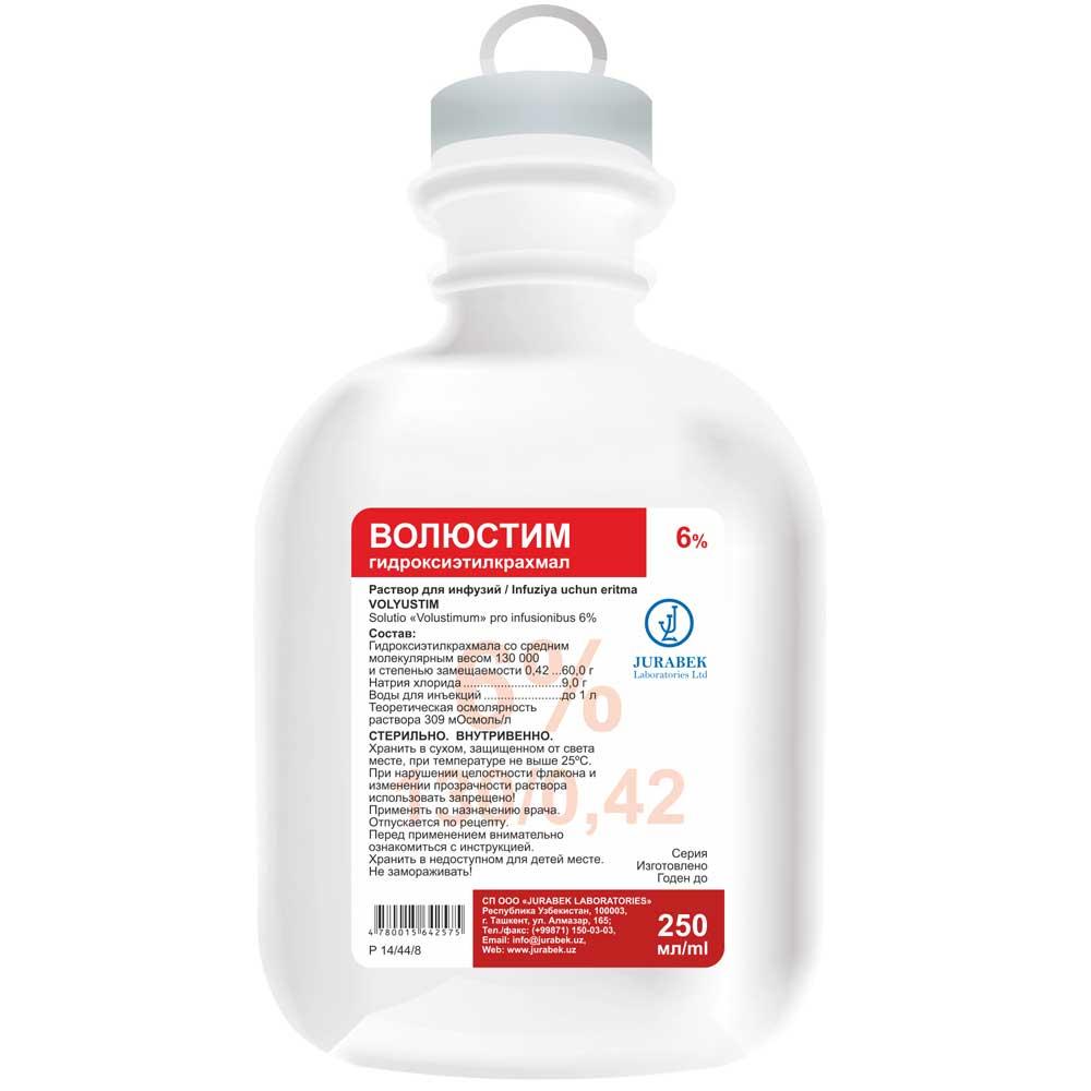 VOLYUSTIM infuziya uchun eritma 250ml 10%