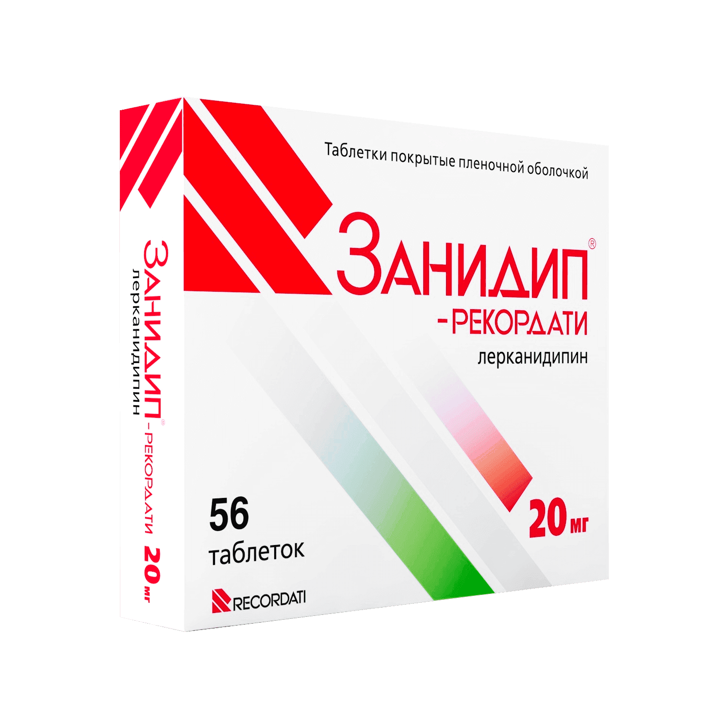 ZANIDIP REKORDATI tabletkalari 20mg N28