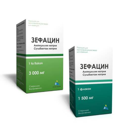 ZEFASIN poroshok 1000mg/500mg N1