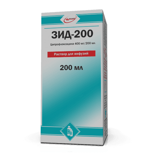 ZID 200 infuziya uchun eritma 100ml 200mg/100ml