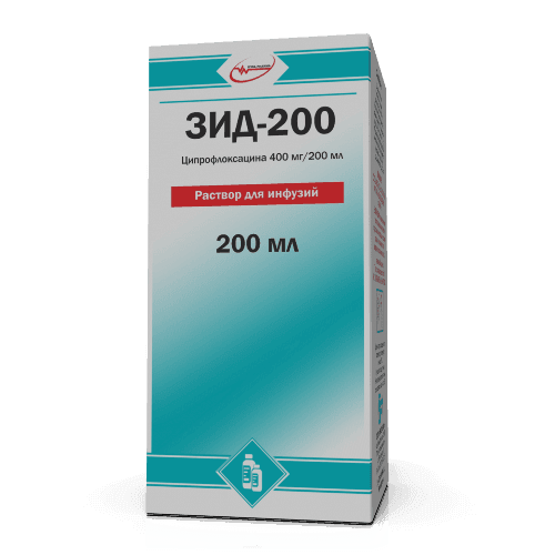 ZID 200 infuziya uchun eritma 100ml 400mg/100ml